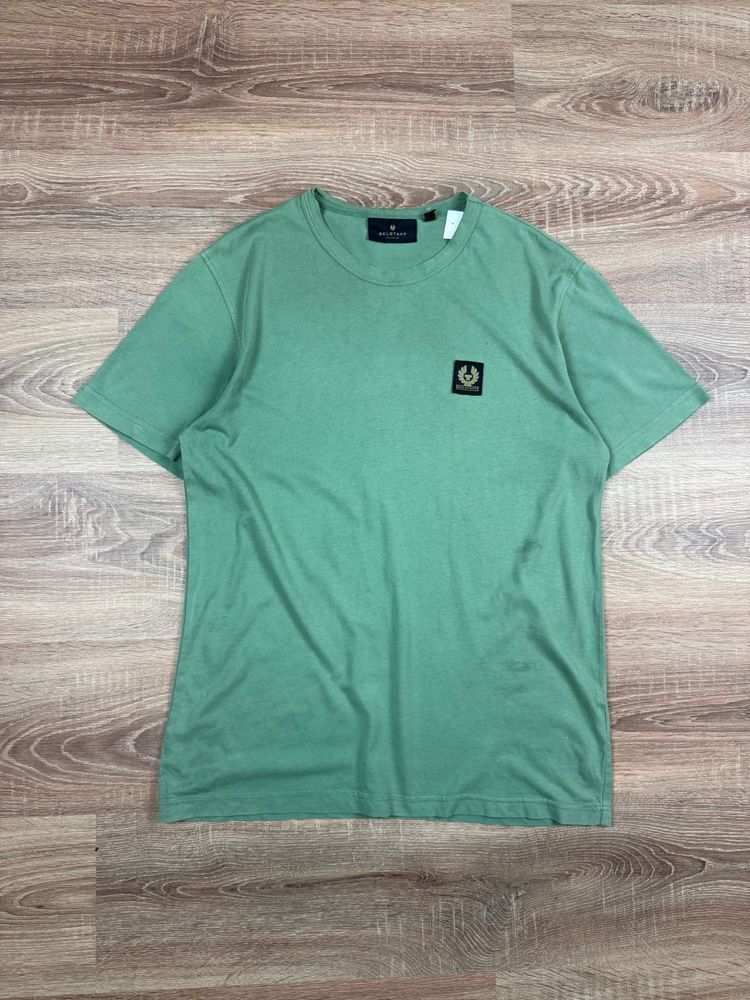 Light Green Belstaff Patch Logo T-shirt (M) obraz 1