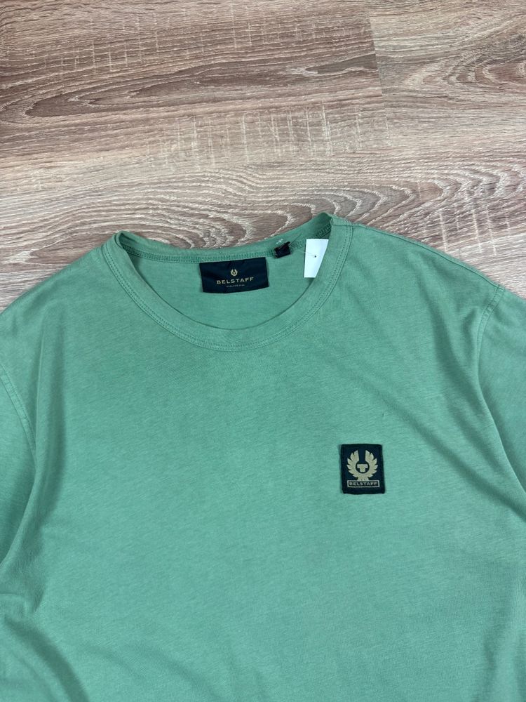 Immagine di Light Green Belstaff Patch Logo T-shirt (M) 5