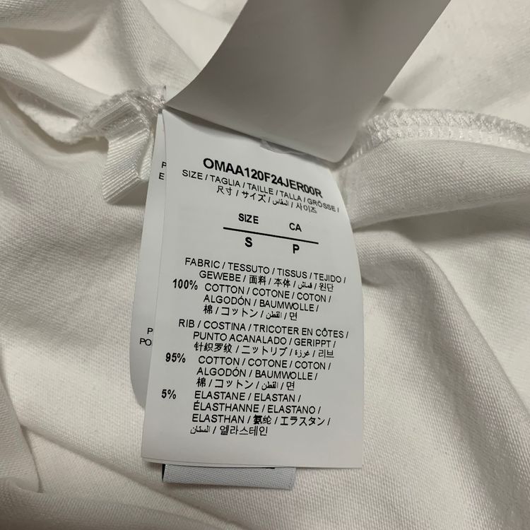Off White Small Graffiti Graphic White Tee Virgil Abloh Limited Edition image 9