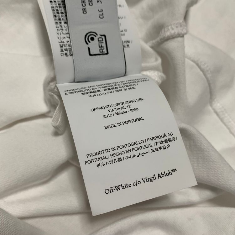 Off White Small Graffiti Graphic White Tee Virgil Abloh Limited Edition image 2