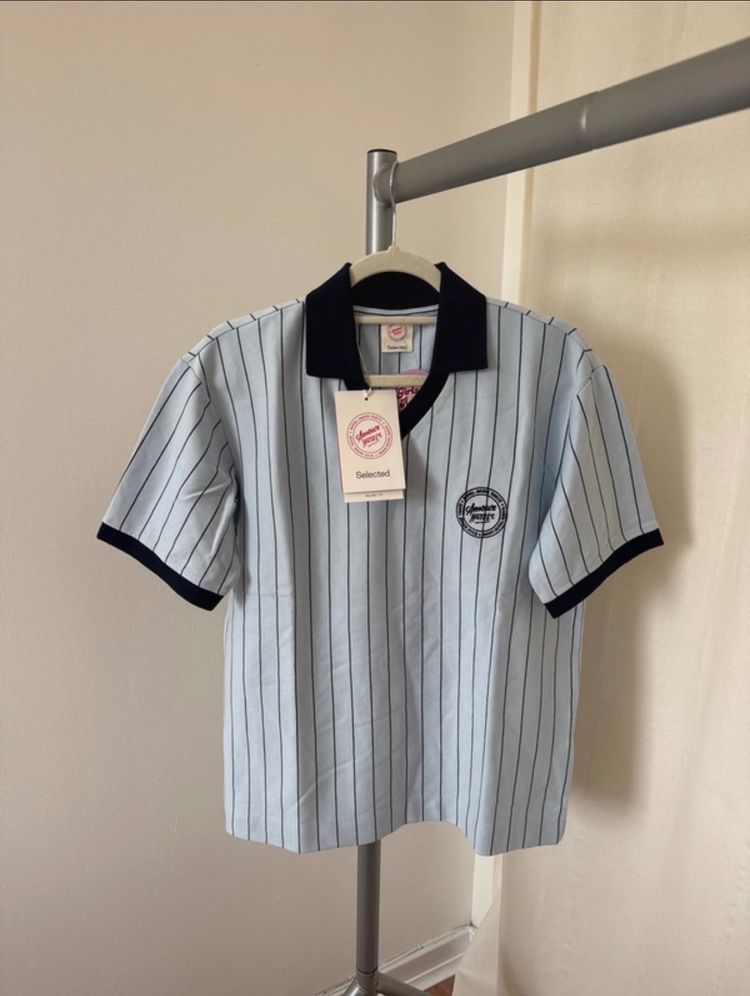 Anthropologie Striped Polo Shirt