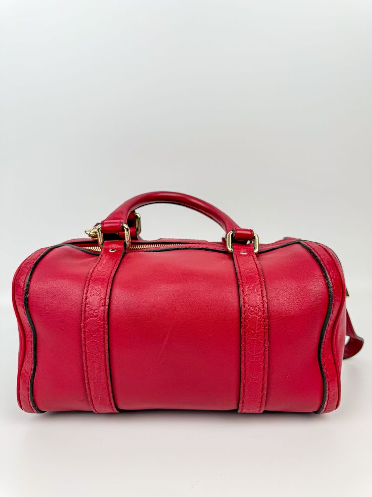 Gucci Red Leather Handbag 4
