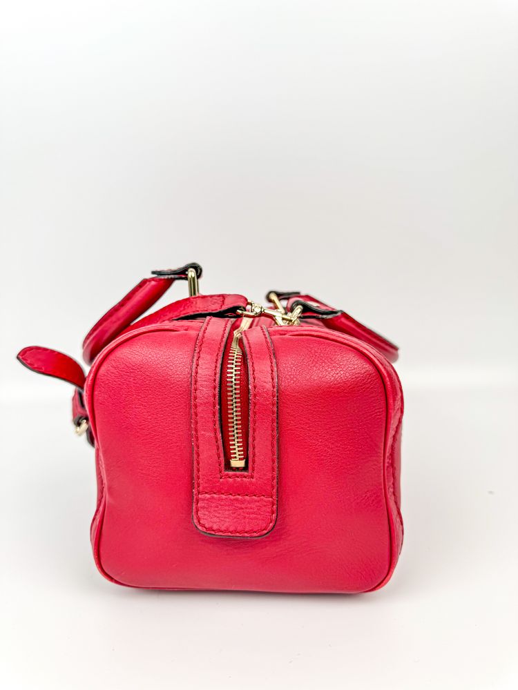 Gucci Red Leather Handbag 2
