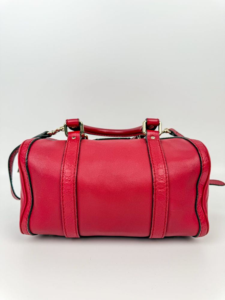 Gucci Red Leather Handbag