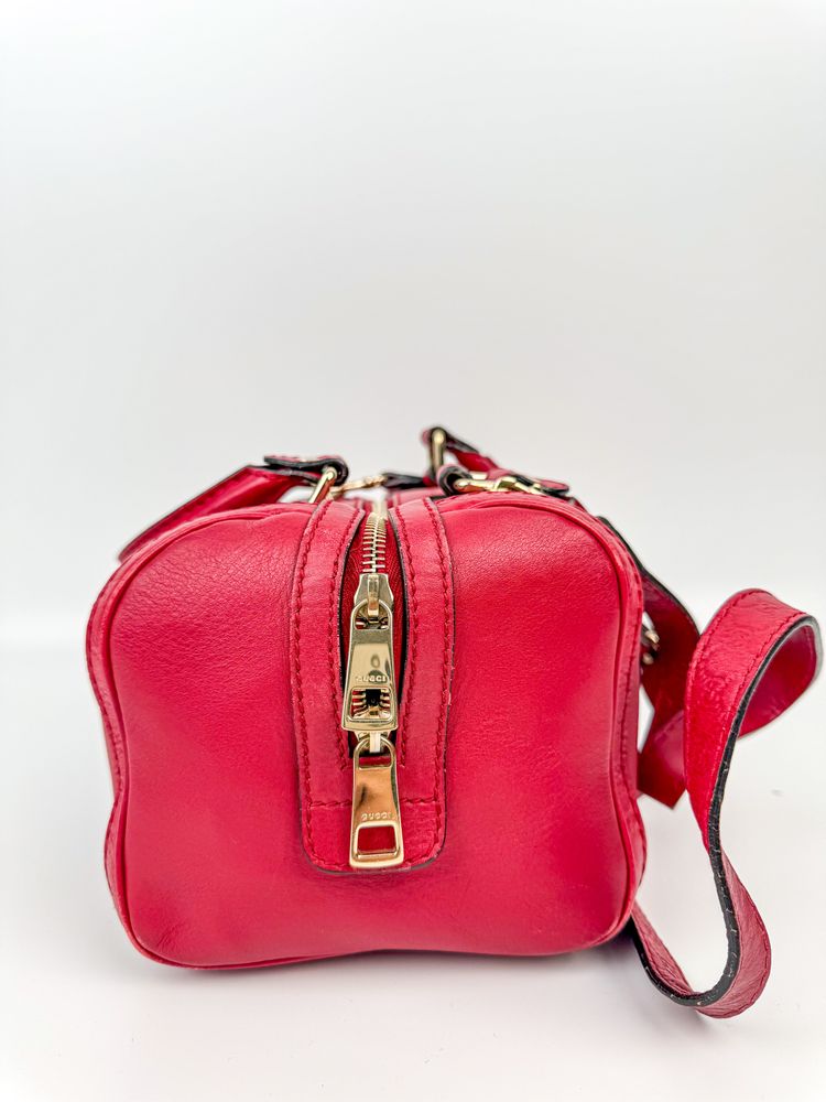 Gucci Red Leather Handbag 3