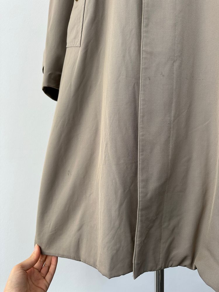 Immagine di Burberry 1990s Pure Tasmania Wool High Neck Trench - L 9