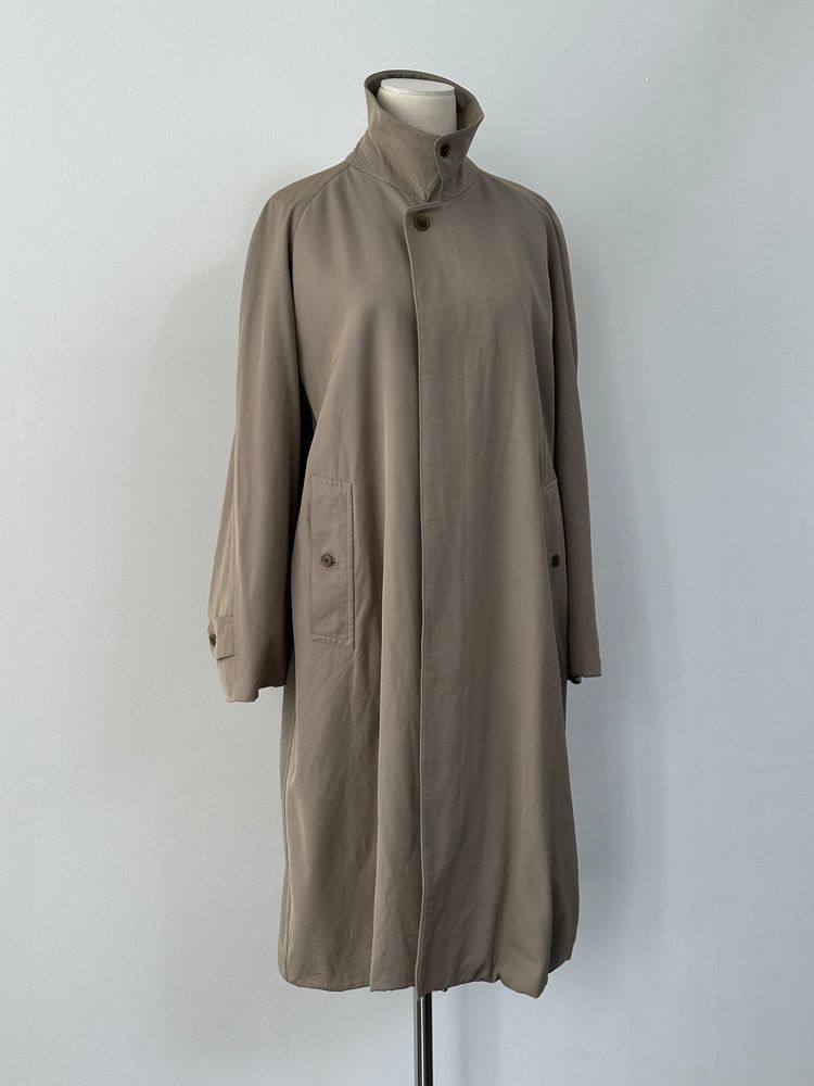 Immagine di Burberry 1990s Pure Tasmania Wool High Neck Trench - L 4