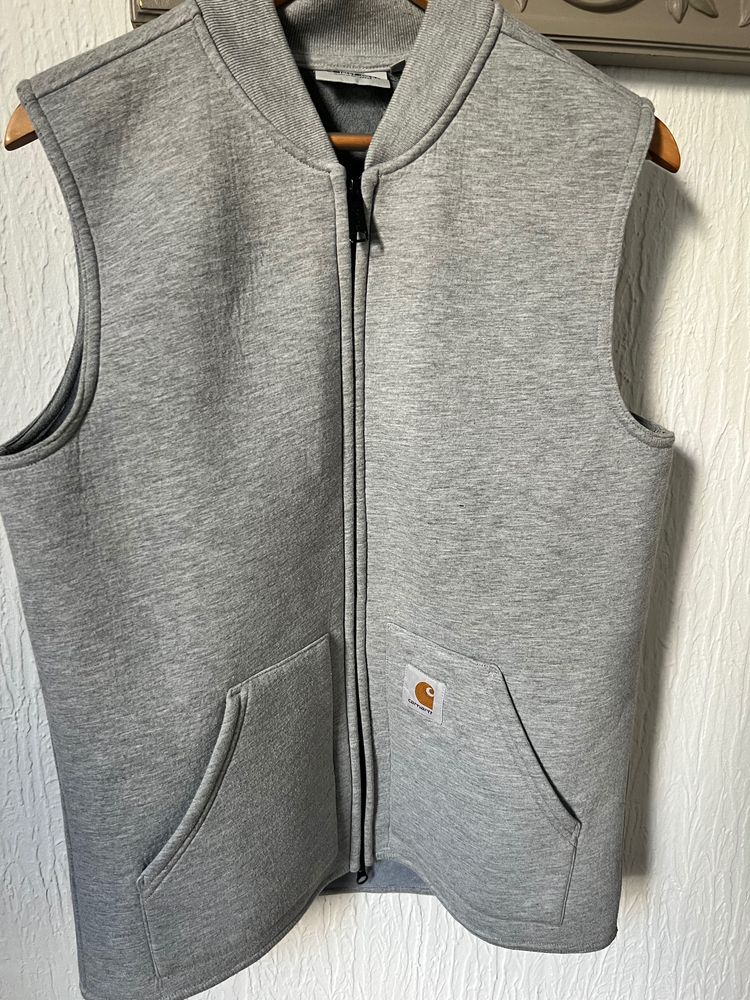 Carhartt WIP Car-Lux Vest in grey heather size Large 