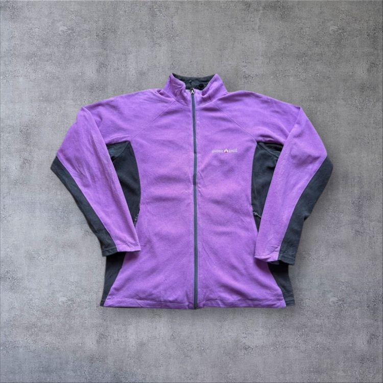Montbell Purple And Black Fleece Jacket