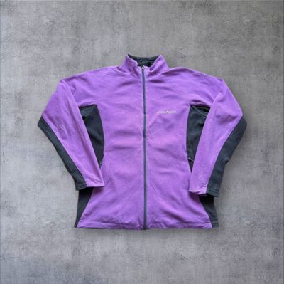 Montbell Purple And Black Fleece Jacket