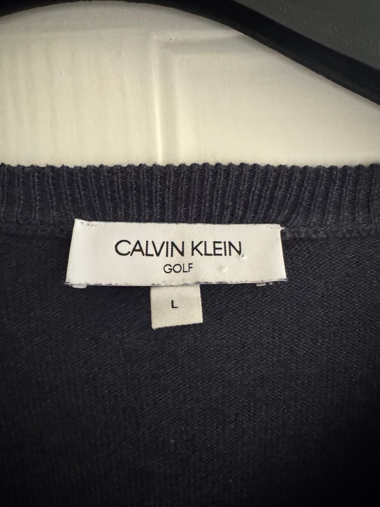 Calvin Klein Golf Navy V-Neck Sweater image 3