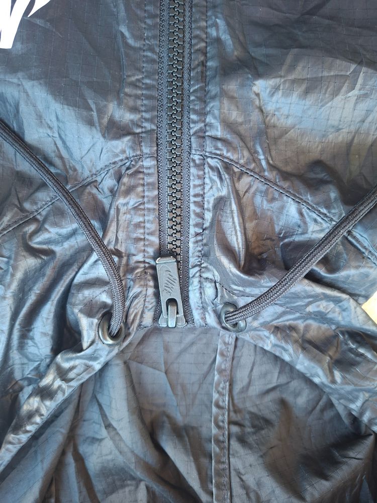 Nike Black And White Hooded Windbreaker Jacket obraz 6