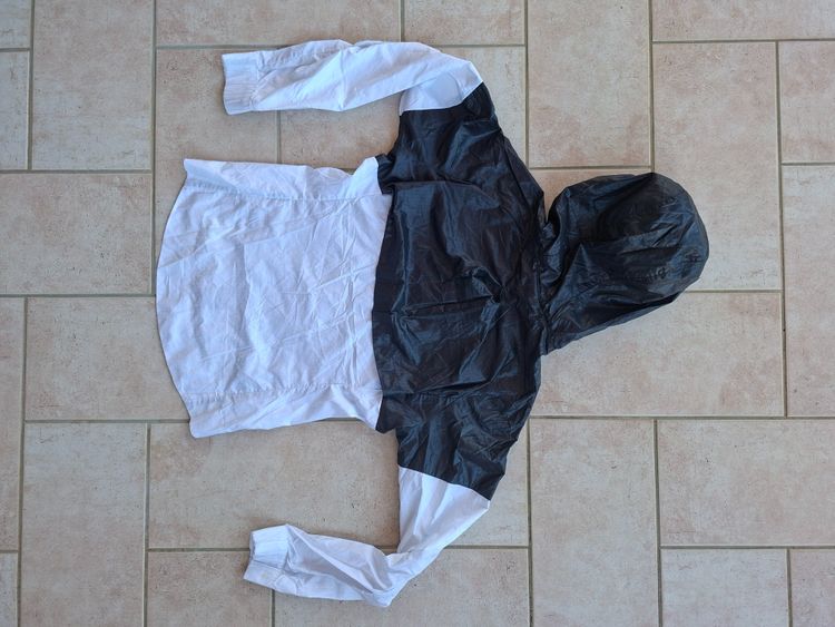 Nike Black And White Hooded Windbreaker Jacket obraz 4