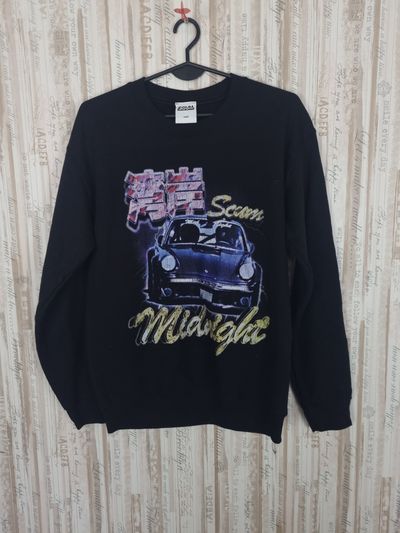 Scum Black Sweatshirt With Car Graphic