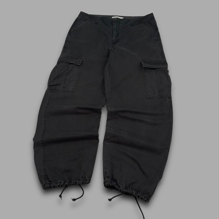Levi's 2000's technical baggy wide leg cuffed cargo bottoms (M) image 5