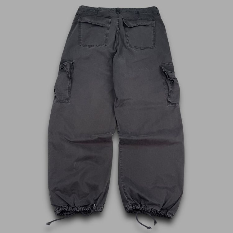 Levi's 2000's technical baggy wide leg cuffed cargo bottoms (M) image 4
