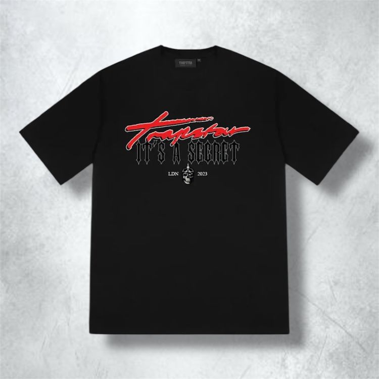Trapstar London It’s A Secret Tee SS25 ‘Black/Red’ (WINNER SELECTS SIZE)