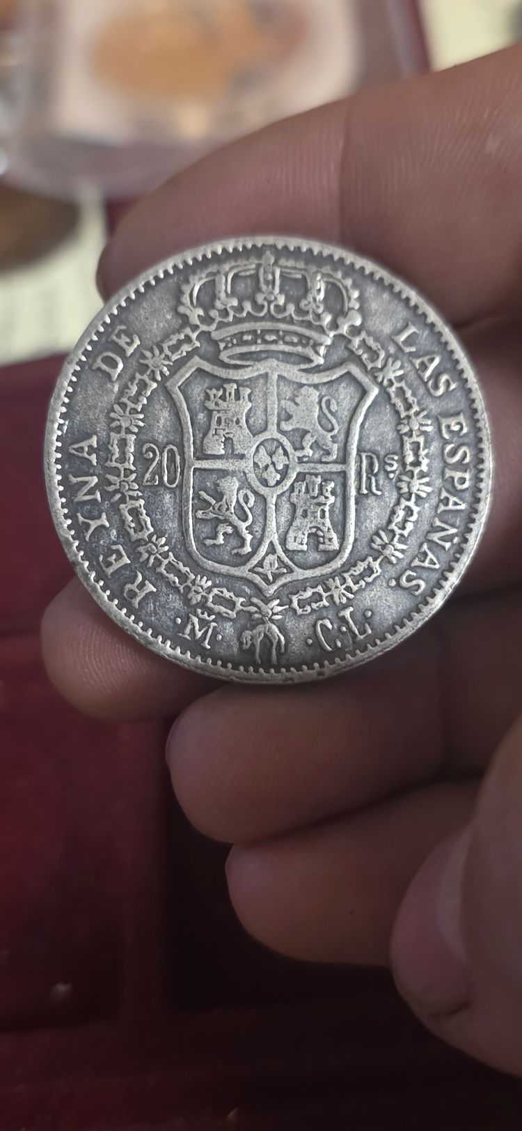 Spanish Silver Coin 1831 £5 2