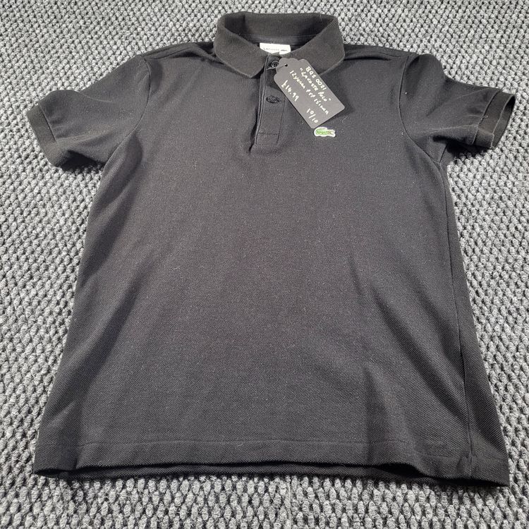 Lacoste Polo Shirt Black – Pre-Loved – Boys image 1