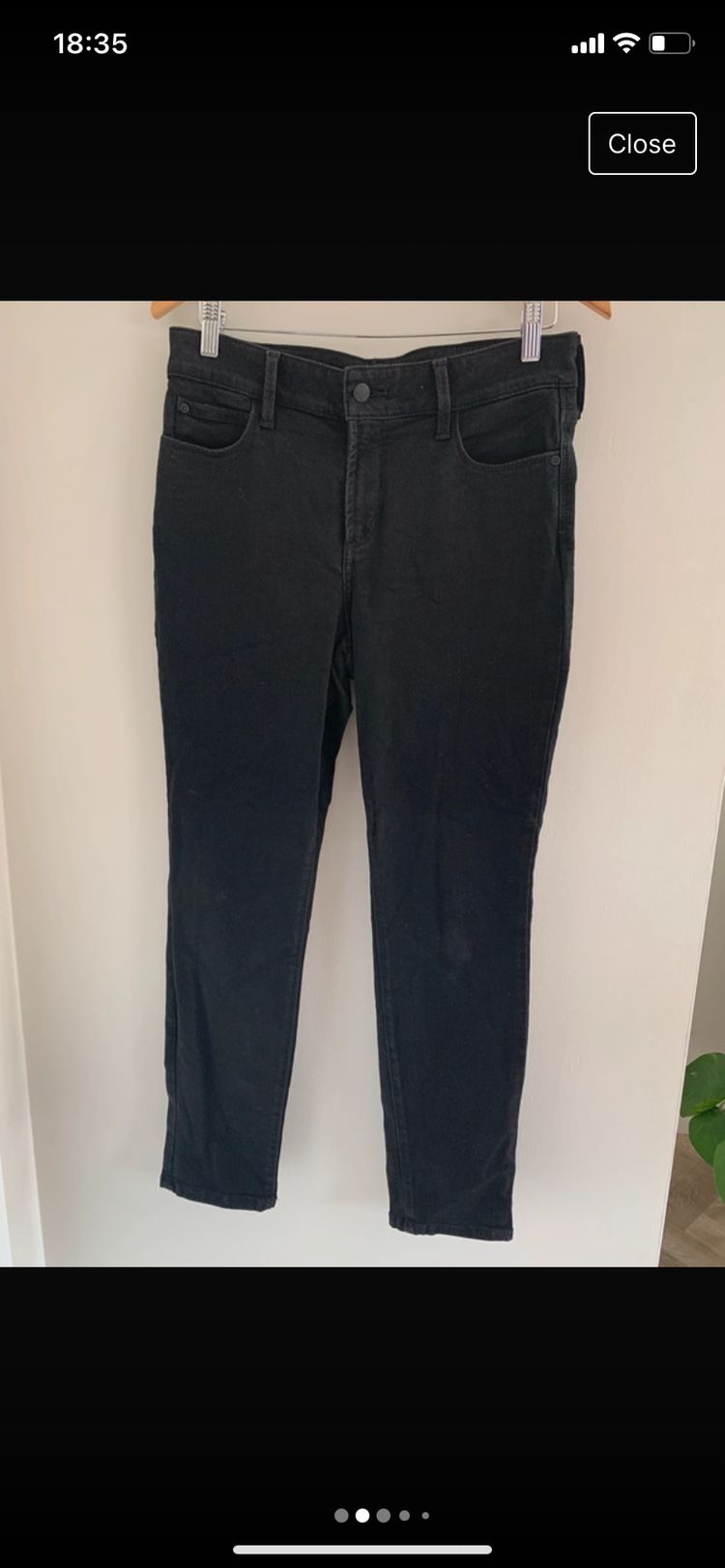 NYDJ black jeans UK10