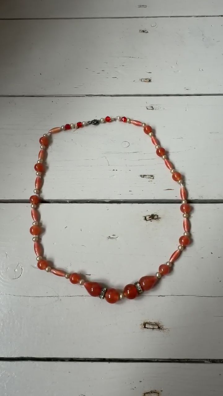 Vintage Beaded Necklace image 1
