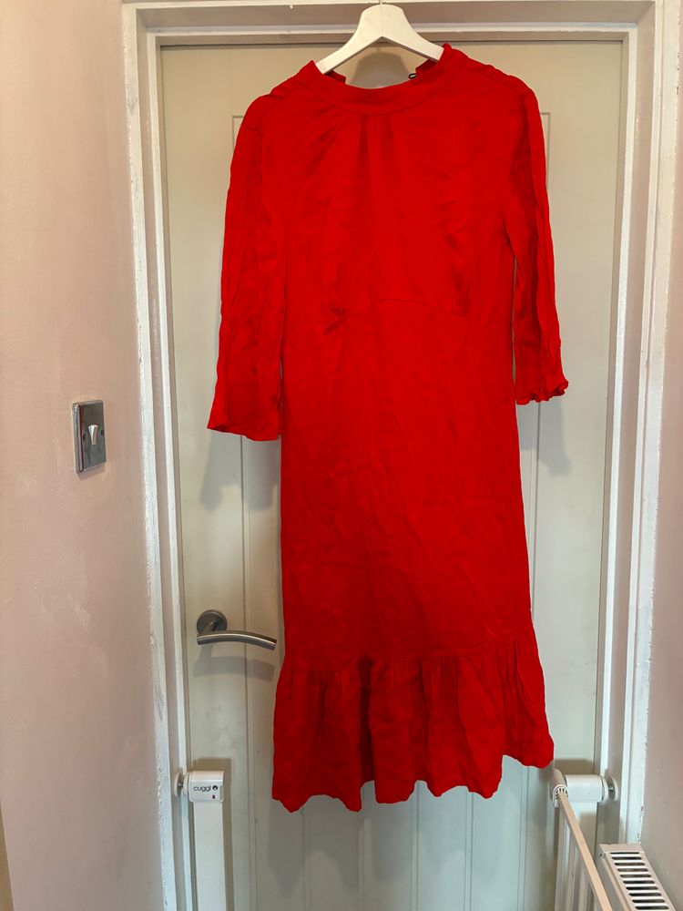 Red Long Sleeve Dress