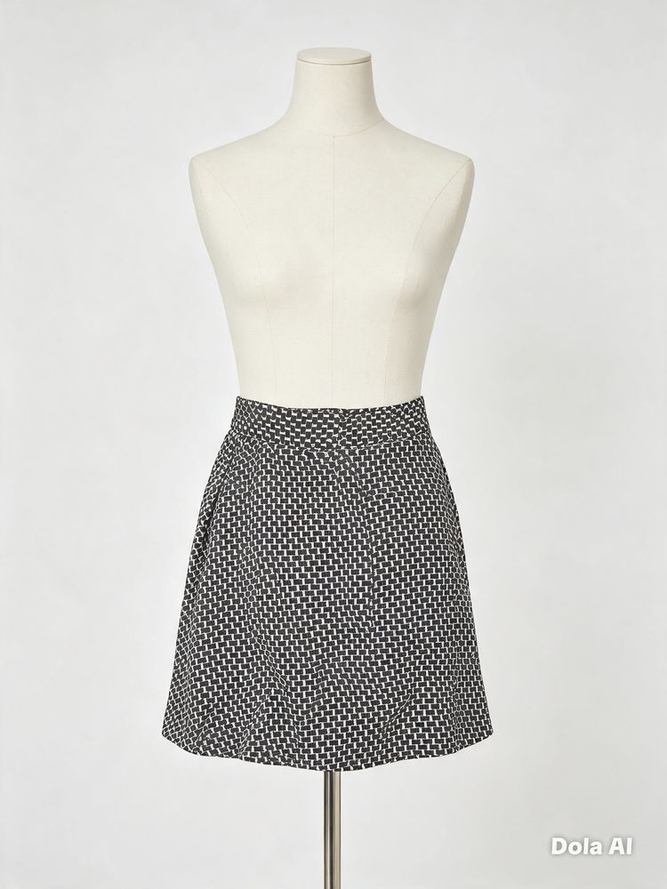 Other Black And White Patterned Skirt product image