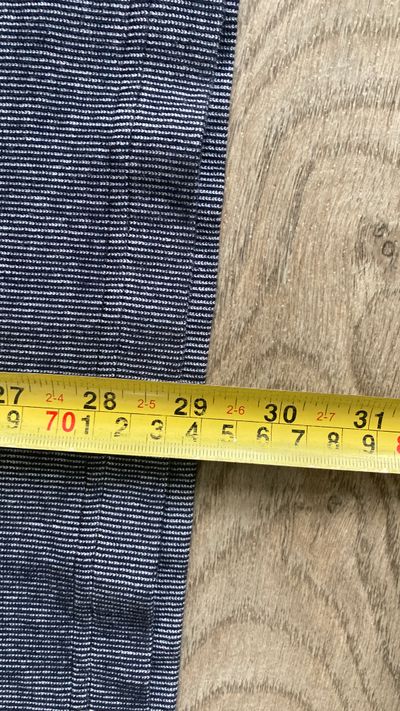Manchester Polo Shirt Mens Medium M 100% Cotton Striped Brown Navy 9