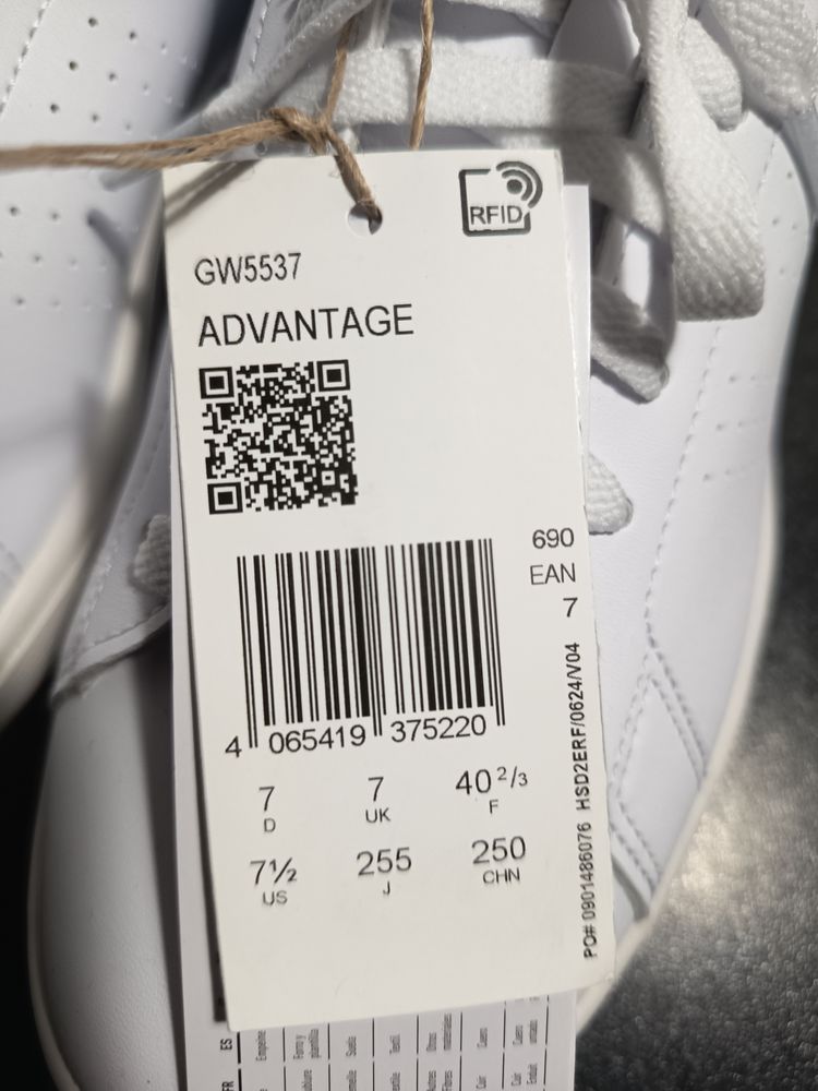 Adidas Advantage White Sneakers 6