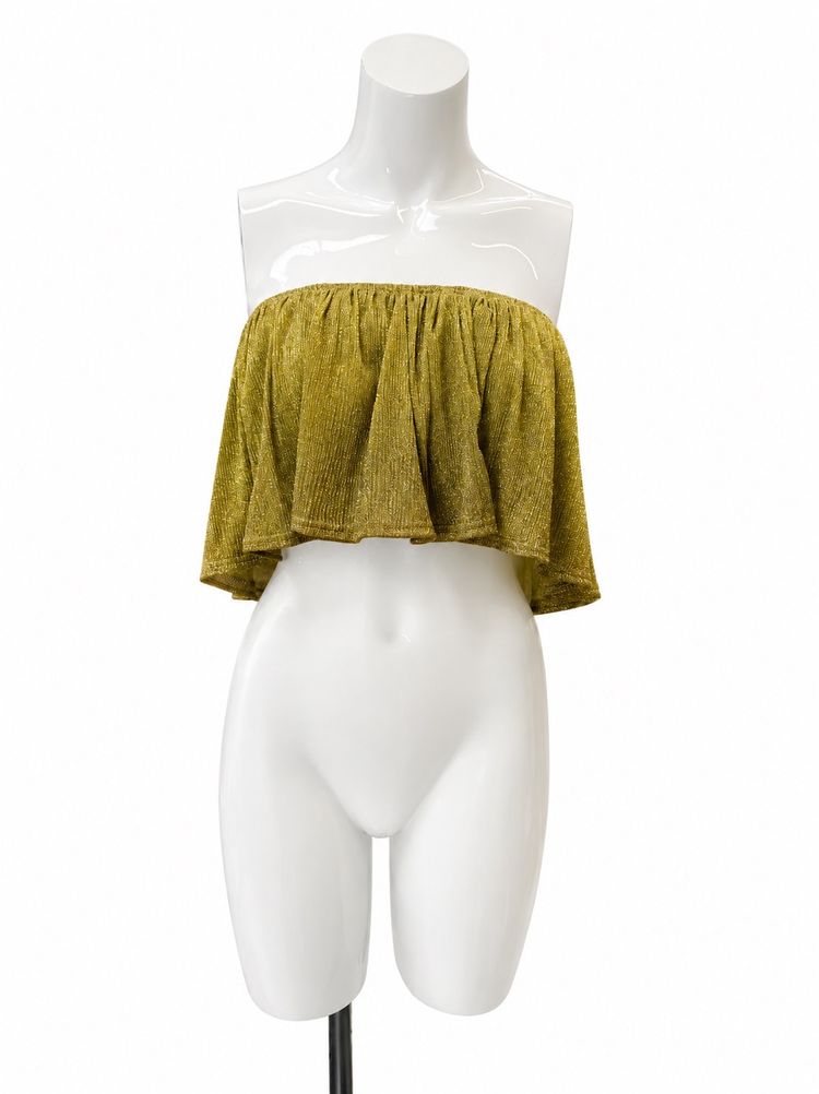 Other Green Off-Shoulder Crop Top product image