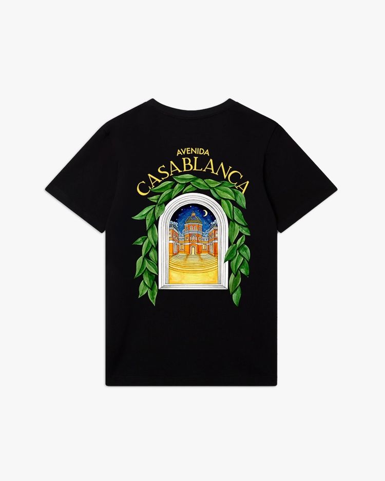 Casablanca Black Graphic T-Shirt image 1