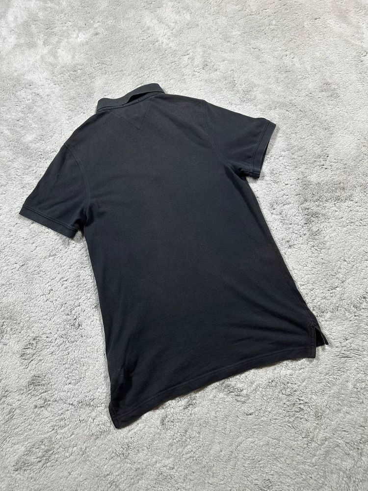 Tommy Jeans Black Slim Fit Polo Shirt image 8