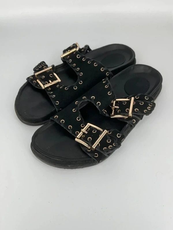 Next - Klapki laczki Płaskie black streetwear casual - Size 39 25 cm