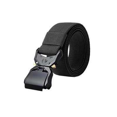 Fabrik ARMD Tactical Stretch Webbing Belt For Men in Black, 2XL-6XL