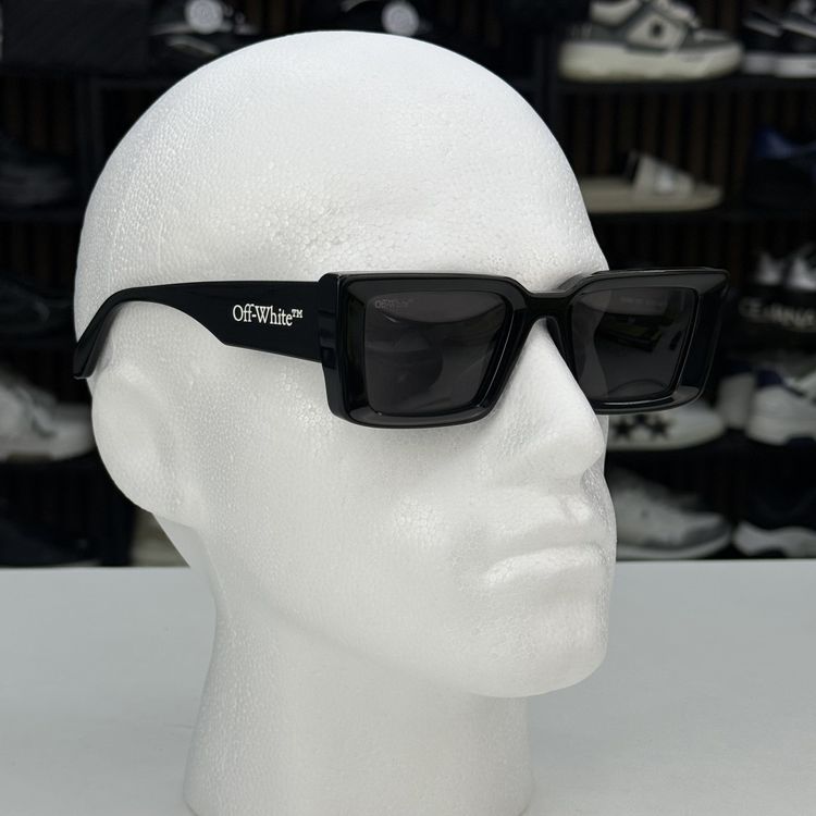 Off-White Black Rectangular Sunglasses