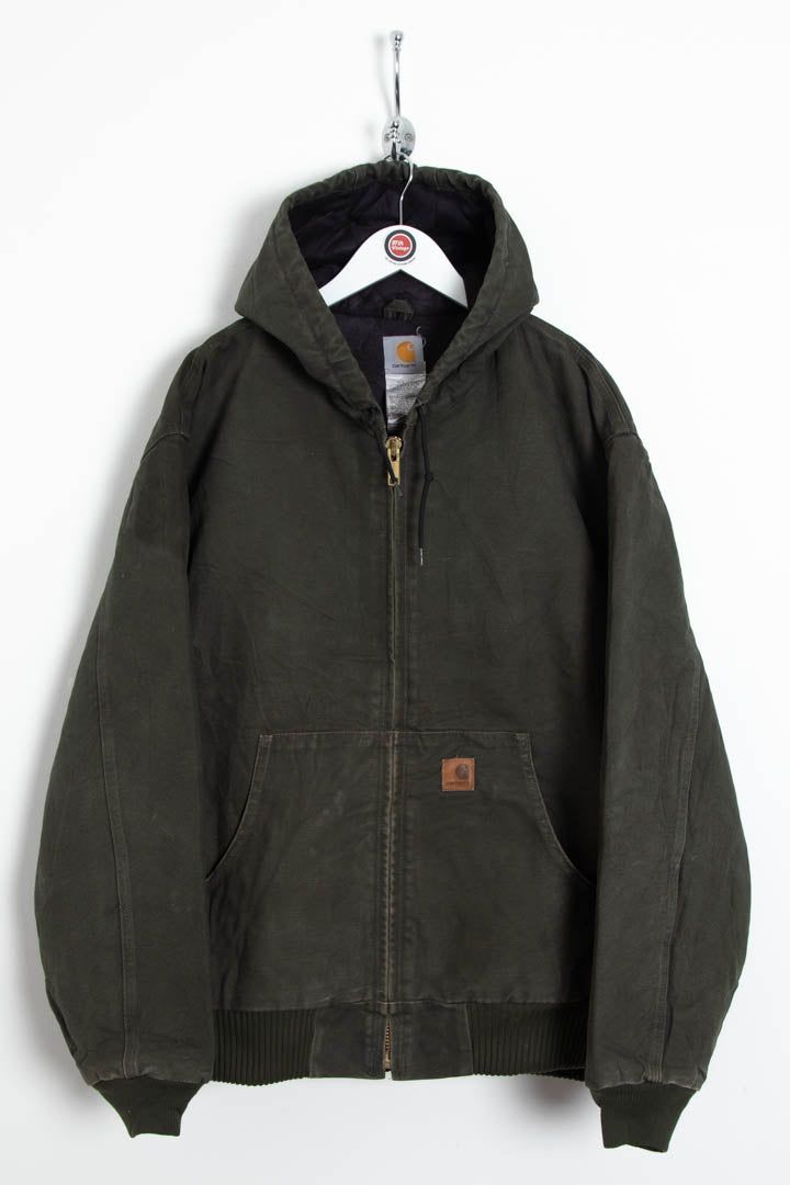 Carhartt J130 Duck Canvas Active Hooded Jacket (XXL) image 1