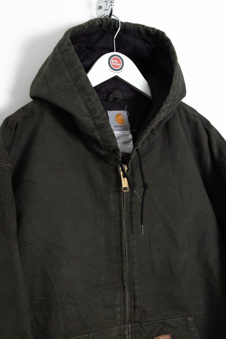 Carhartt J130 Duck Canvas Active Hooded Jacket (XXL) image 6