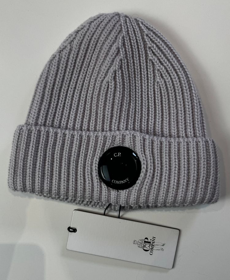 C.P. Company Ribbed Knit Lens Beanie Hat image 2