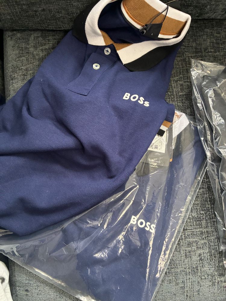 Boss Navy Polo Shirt image 1