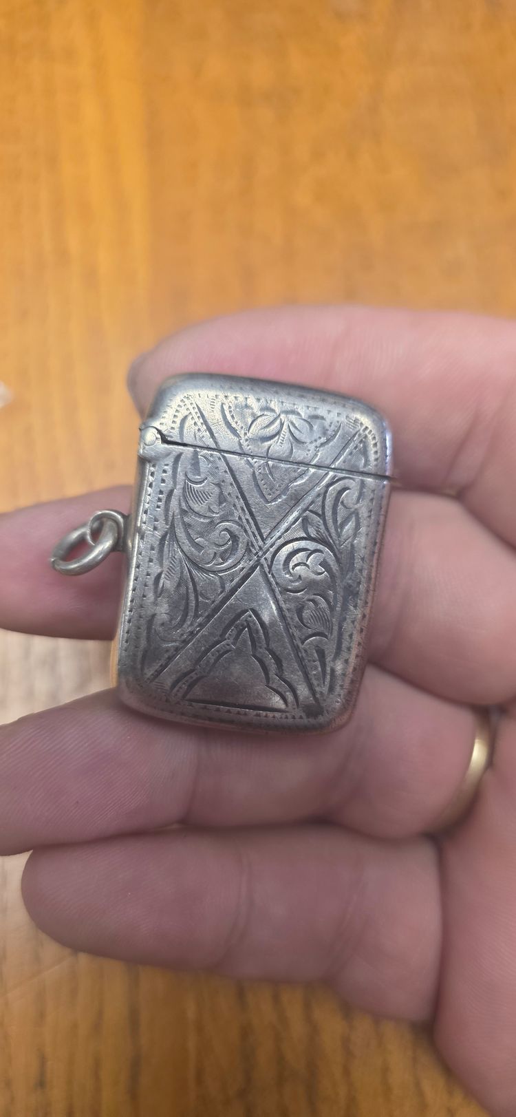 Immagine di 925 sterling silver Victorian vesta case 3