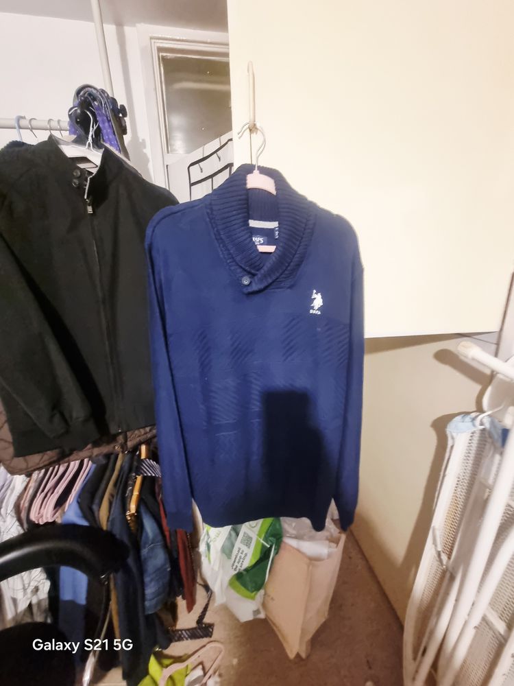 Chaps Navy Blue Sweater