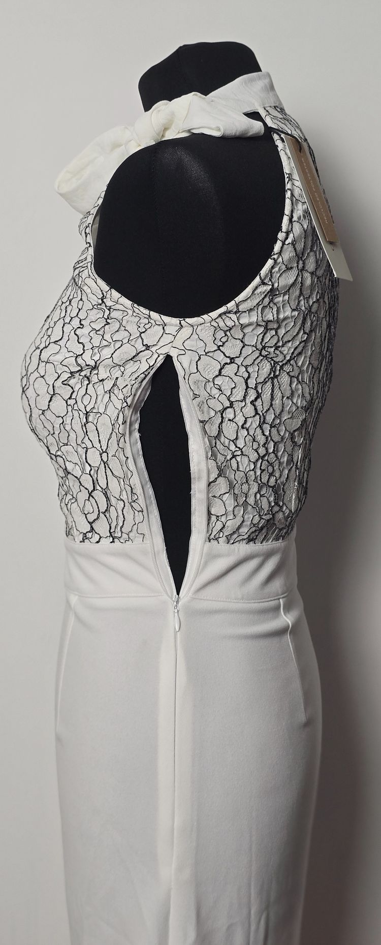 Anna Field White And Black Halter Neck Dress image 4