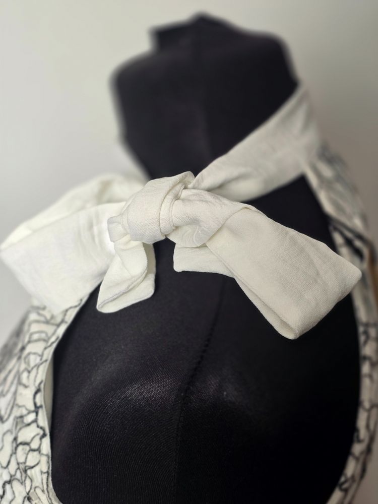 Anna Field White And Black Halter Neck Dress image 3
