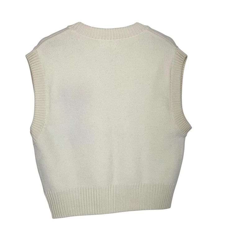 AMI Paris Ami De Coeur Wool Knit Sweater Vest Small imagen 2