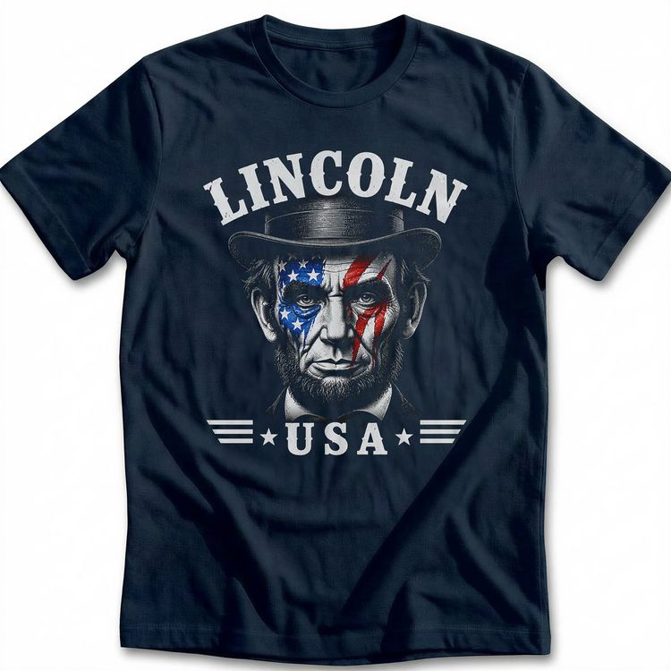 Lincoln USA Face Paint Football T-Shirt AU