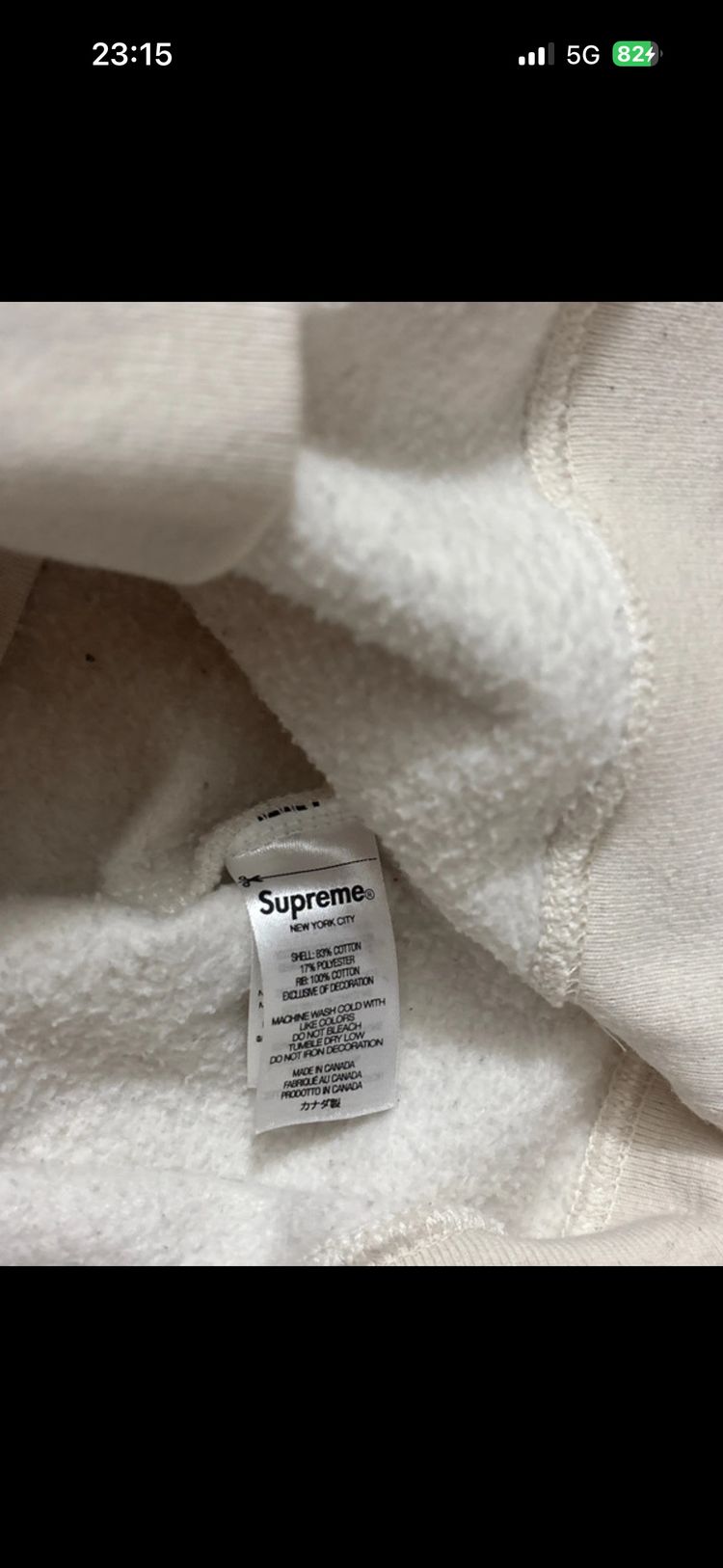 Supreme White Sweatshirt 6