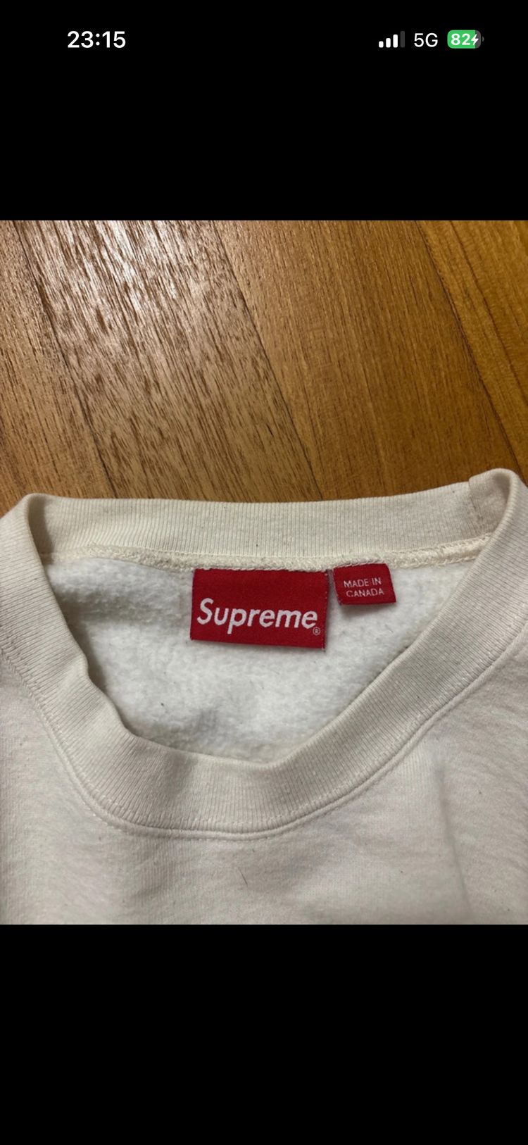 Supreme White Sweatshirt 3