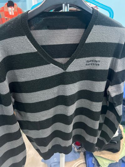 Striped V-Neck Sweater