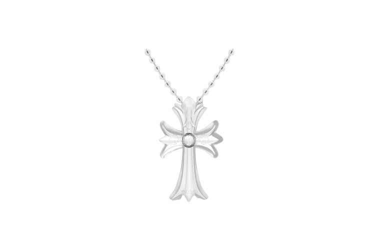 Chrome Hearts Transparent Silichrome Cross Necklace image 1