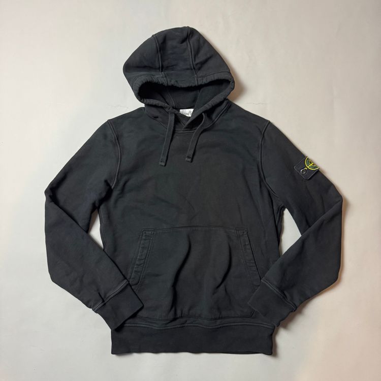 Stone Island Black Hoodie - Small